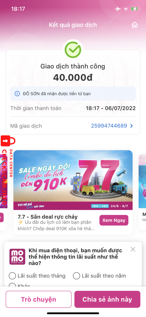 Preuves contre Hoàng Thành Đạt