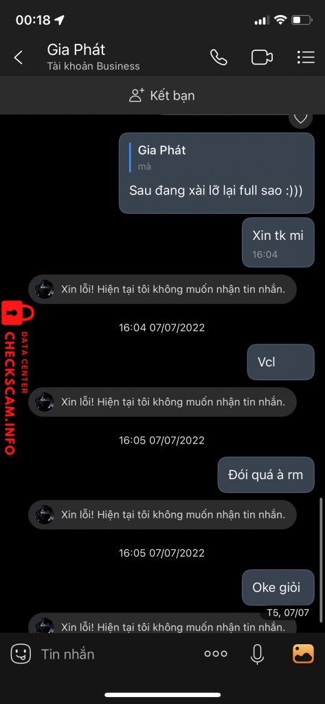 Preuves contre Nguyễn Trần Gia Phát