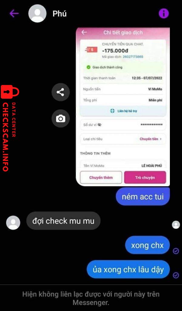 Preuves contre Le Hoai Phu