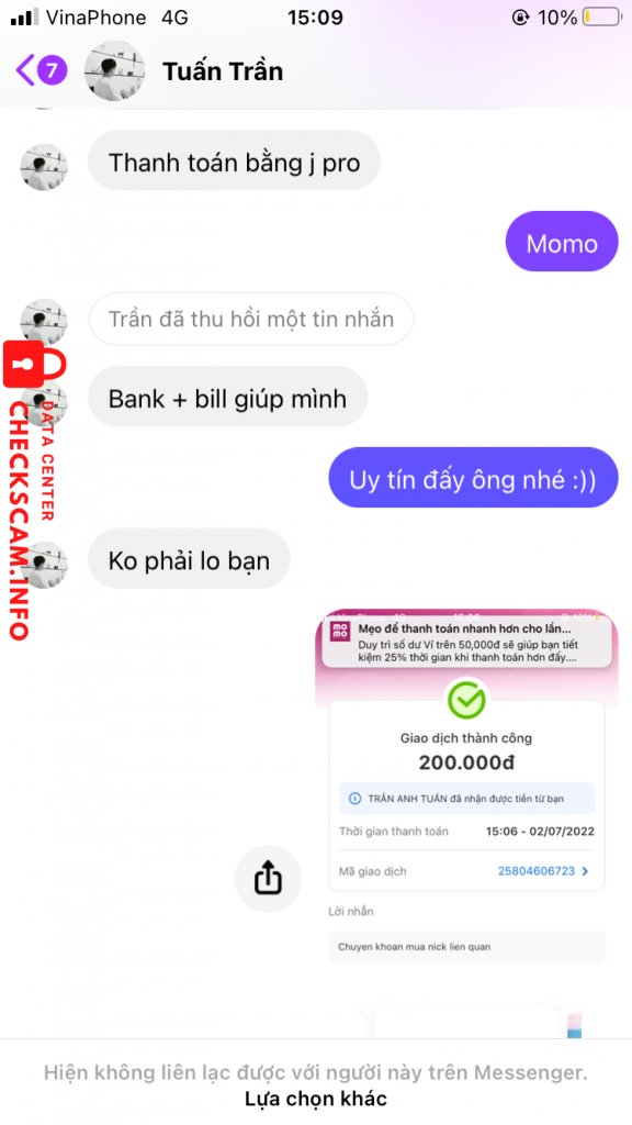 Preuves contre TRẦN ANH TUẤN