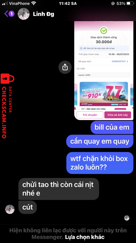 Preuves contre Linh Dg
