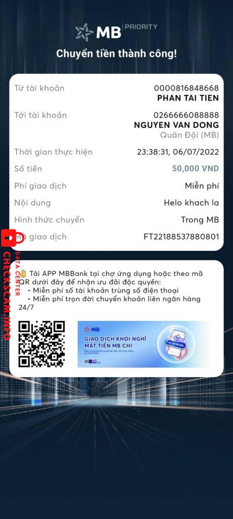 Preuves contre NGUYỄN VĂN ĐÔNG