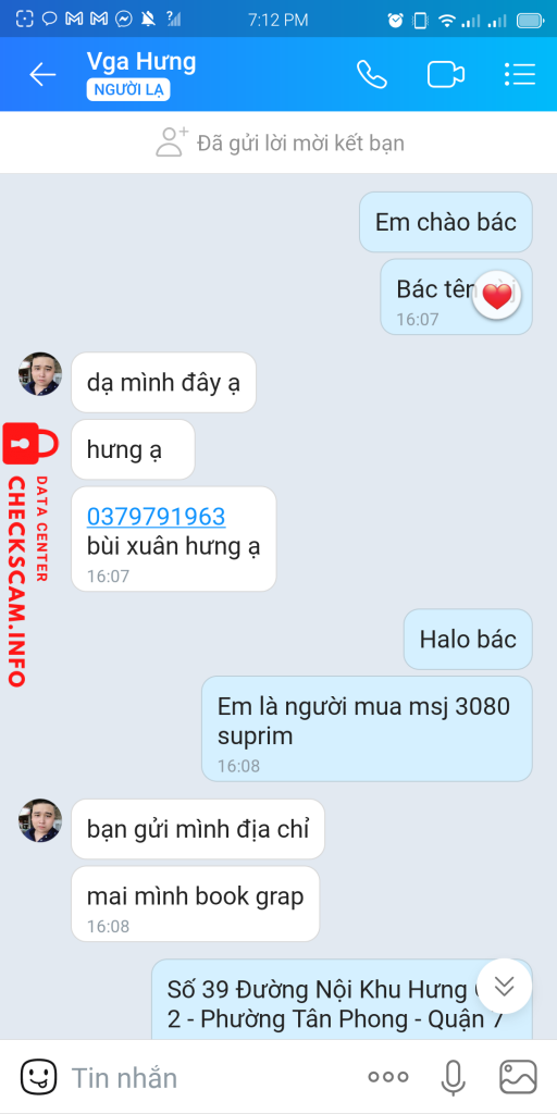 Preuves contre Bùi Xuân Hưng