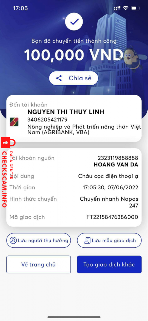 Preuves contre Nguyen thi thuy linh