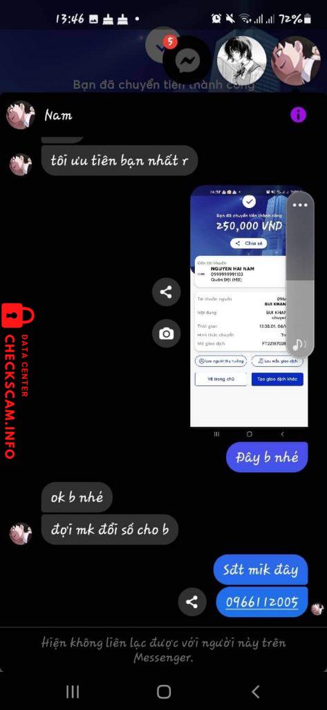 Preuves contre NGUYEN HAI NAM