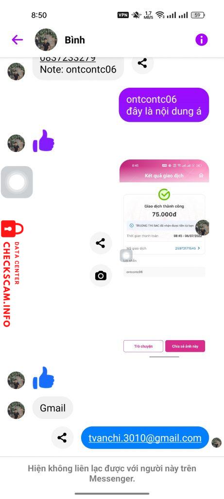 Preuves contre Trương thị Bác