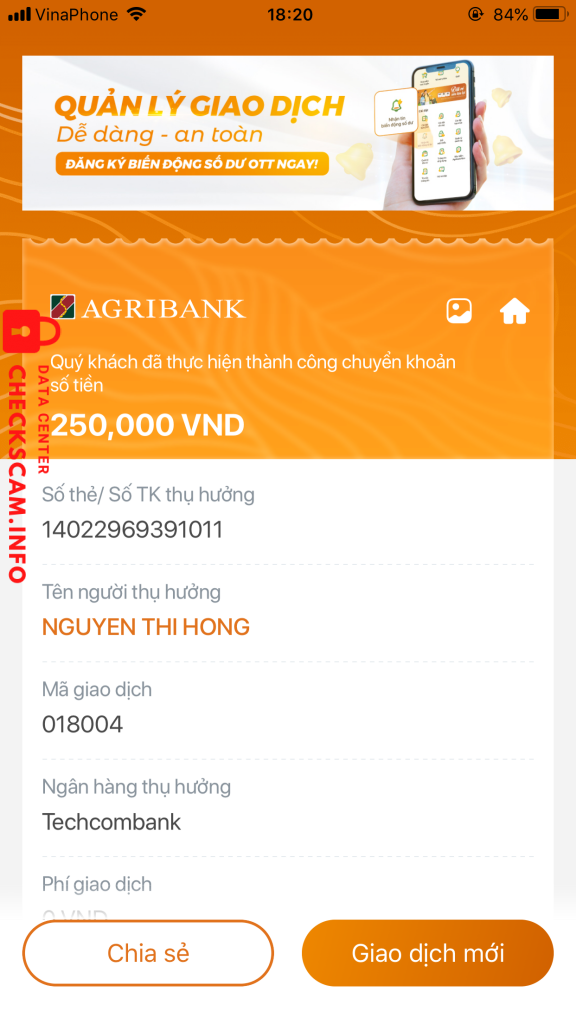 Preuves contre NGUYEN THI HONG