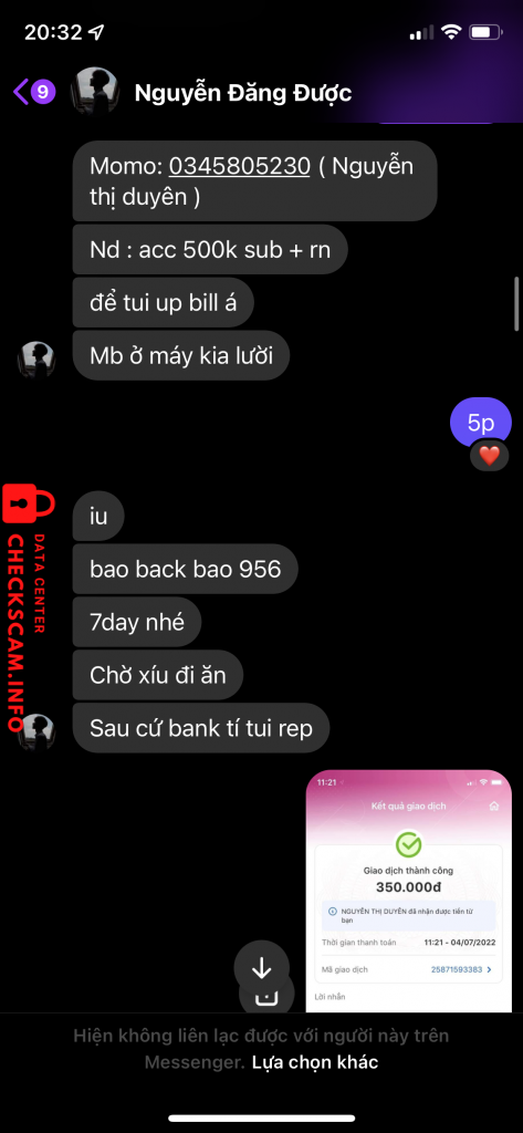 Preuves contre Nguyễn Đăng Được