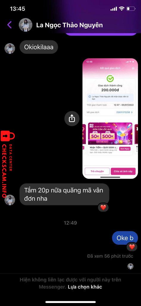 Preuves contre La Nguyễn Thảo Nguyên