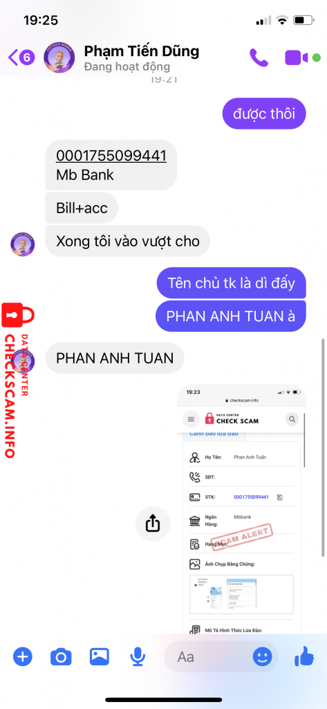 Preuves contre PHAN TIẾN DŨNG