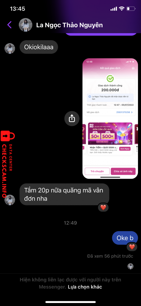 Preuves contre La Nguyễn Thảo Nguyên