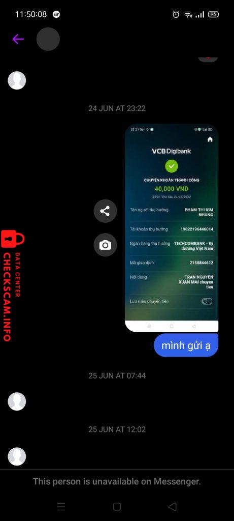 Preuves contre PHAM THI KIM NHUNG