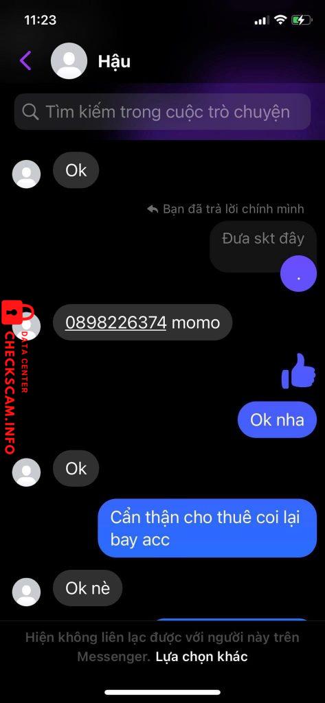 Preuves contre Lê Tấn Hâu