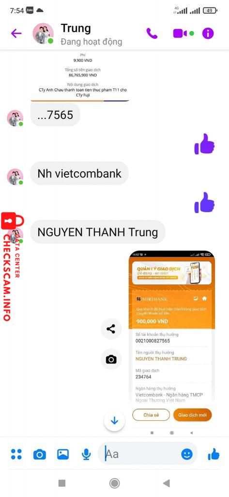 Preuves contre Nguyen Thanh Trung