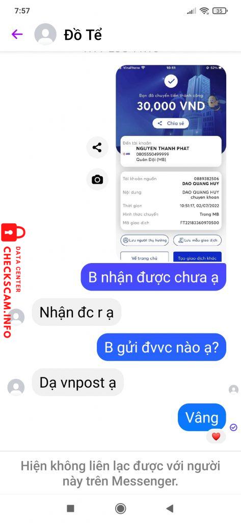 Preuves contre Nguyen Thanh Phat