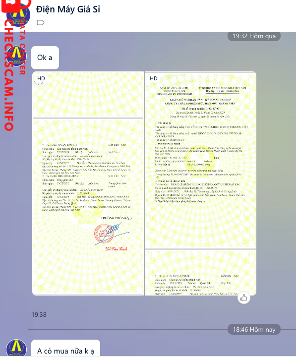 Preuves contre LÊ THỊ THU NGA