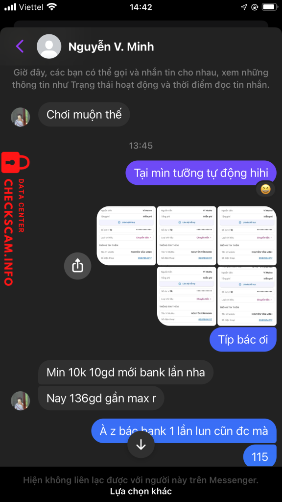 Preuves contre Nguyễn văn minh