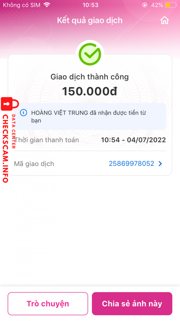 Preuves contre Hoàng Việt Trung