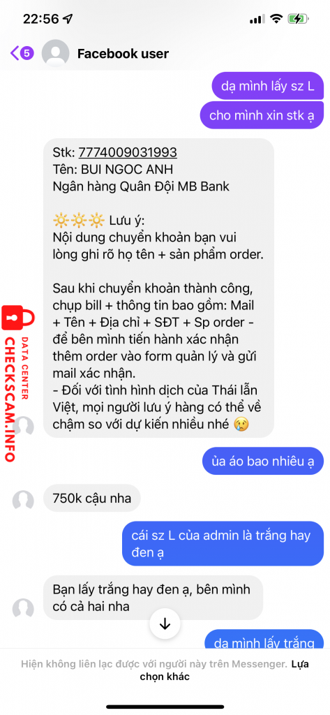 Preuves contre BUI NGOC ANH