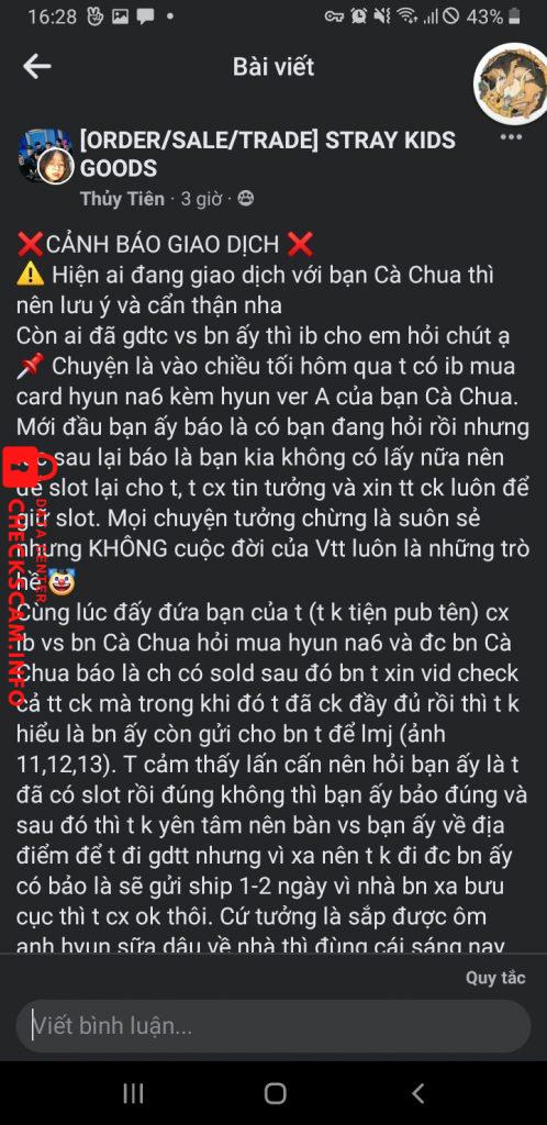 Preuves contre Nguyễn Thị Thủy Ngân