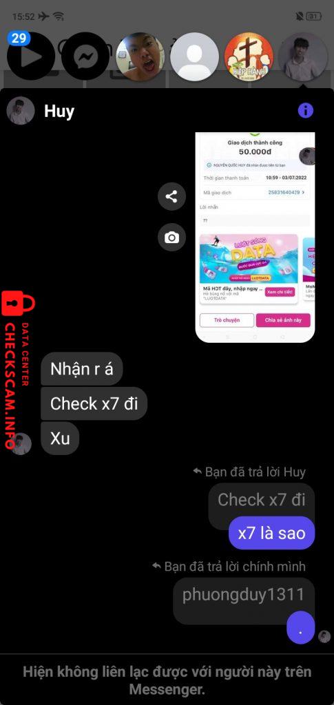 Preuves contre Nguyễn Quốc Huy