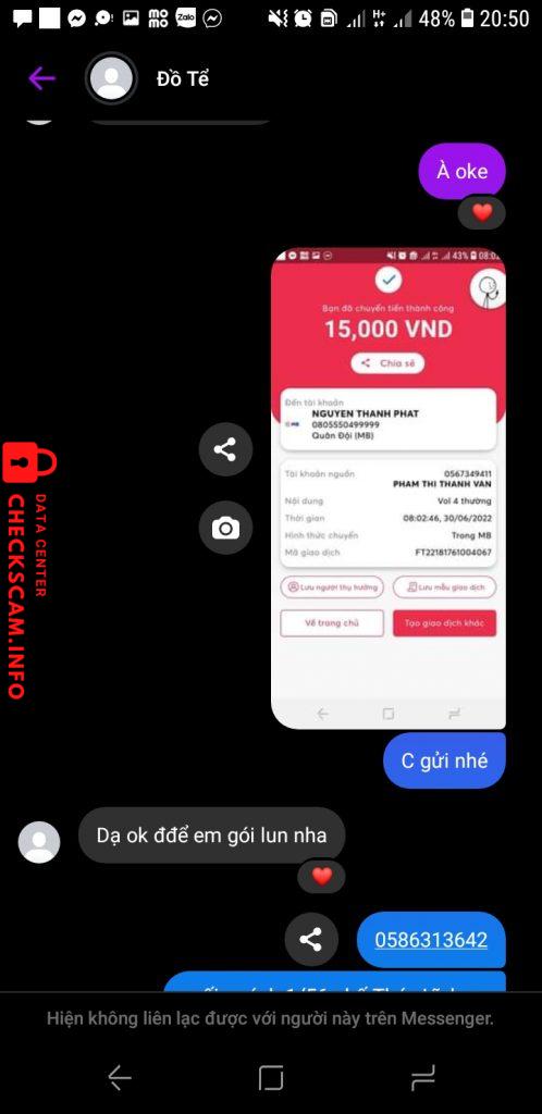 Preuves contre Nguyễn Thành Phát