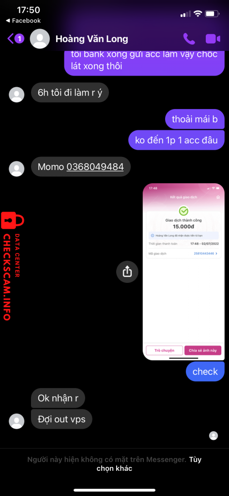 Preuves contre Hoàng Văn Long