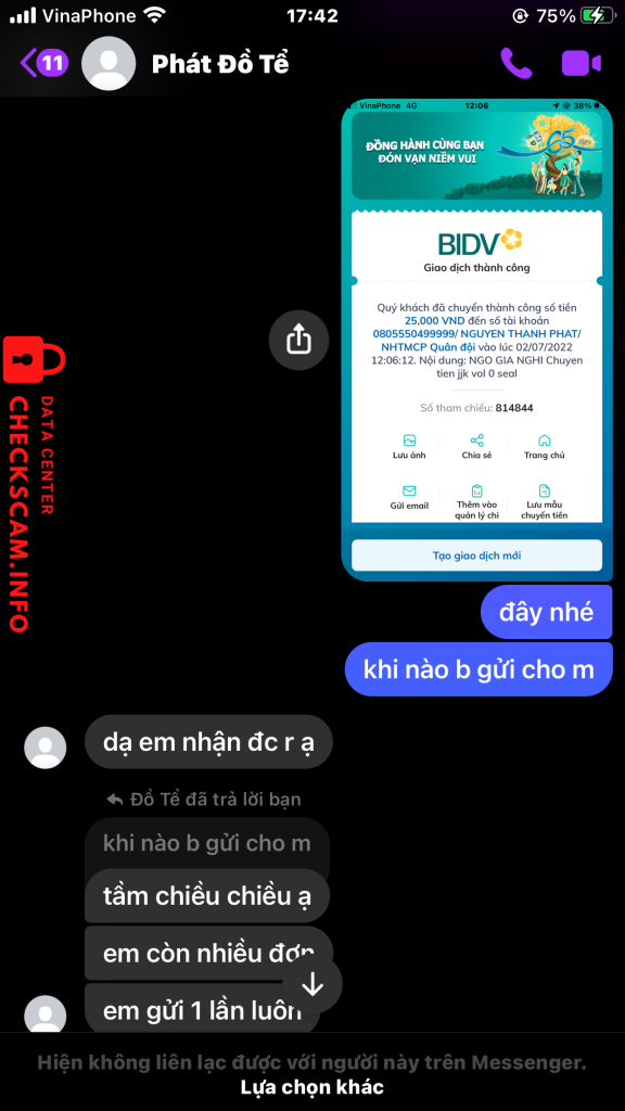 Preuves contre NGUYEN THANH PHAT