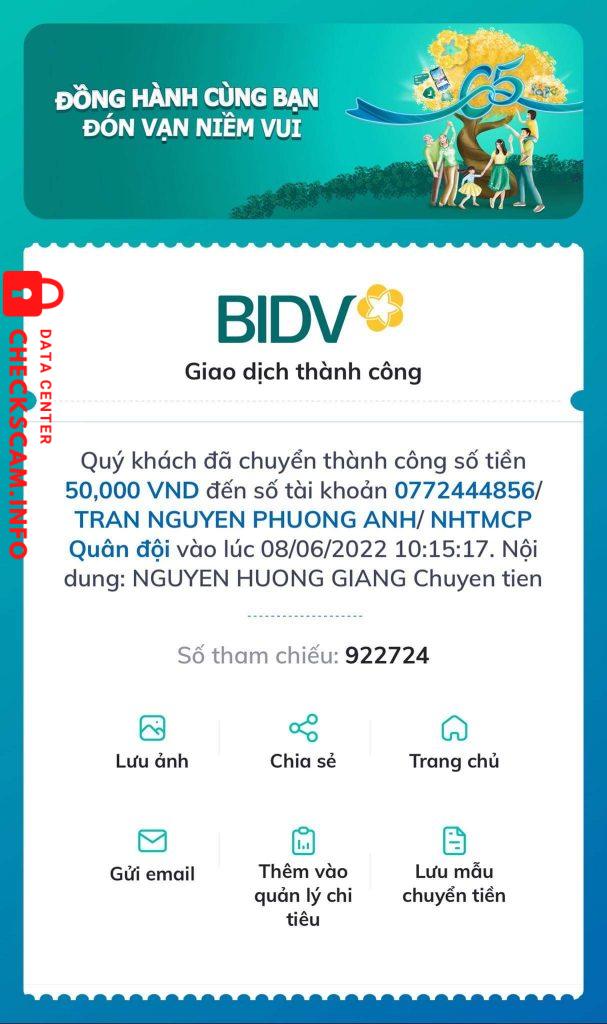 Preuves contre Trần Nguyễn Phương Anh