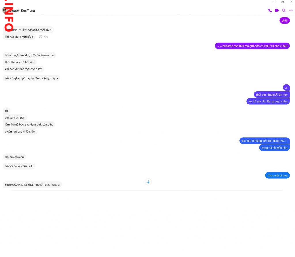 Preuves contre nguyễn đức trung