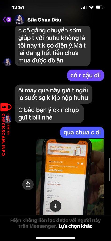 Preuves contre THAN THI TRA MY