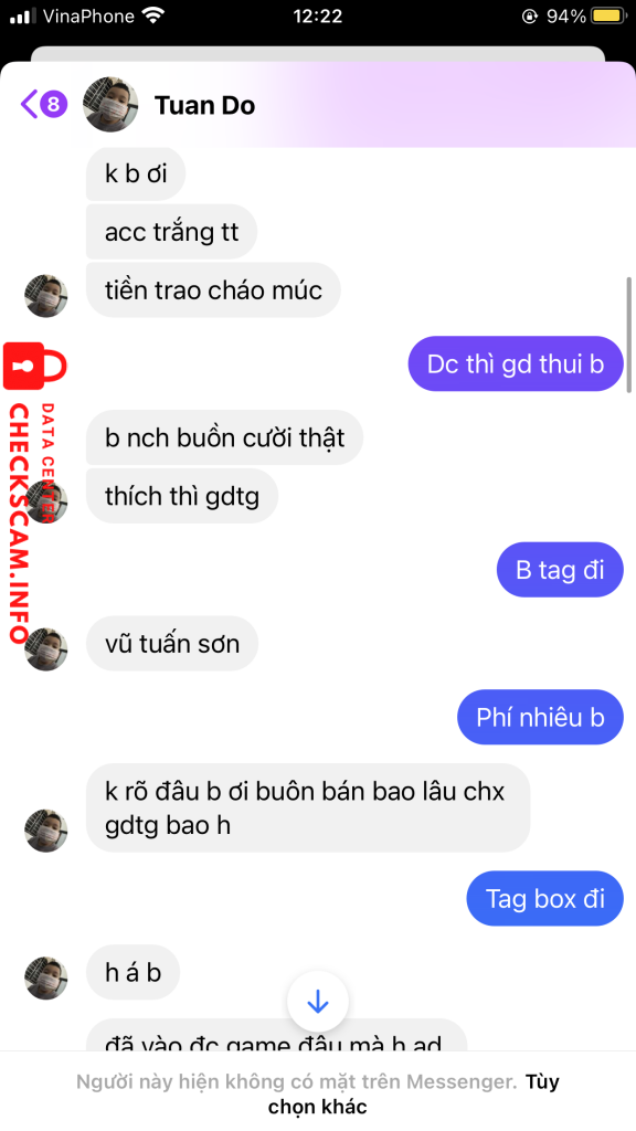 Preuves contre Dang Thi Huong