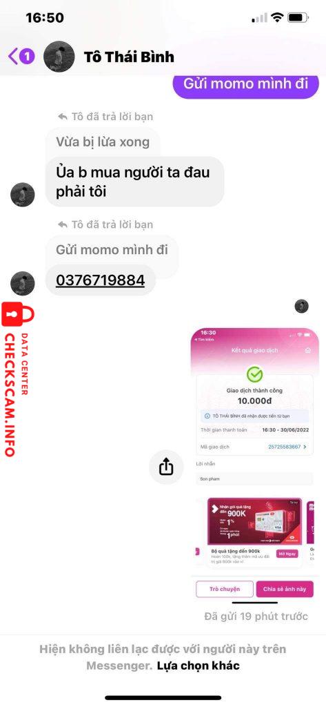 Preuves contre Tô Thái Bình