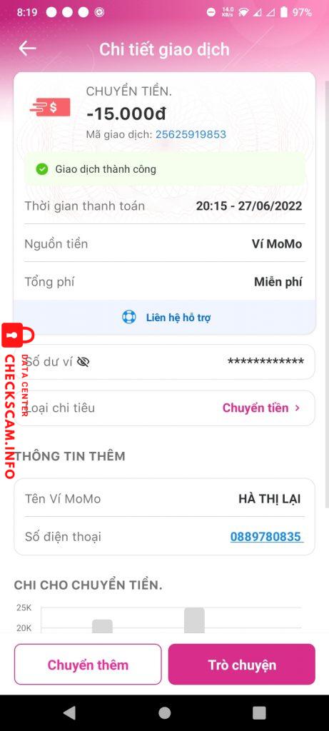 Preuves contre Hà Thị Lại