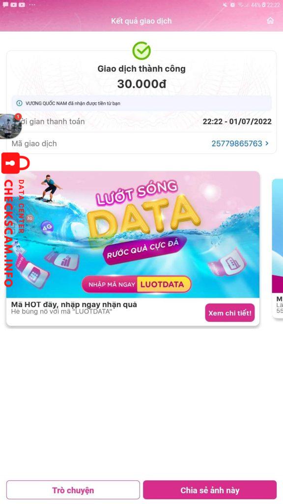 Preuves contre Vương Quốc Nam