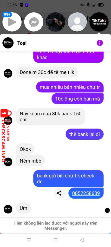 Preuves contre Lê Thanh Toại (LE THI TUYET TRINH)