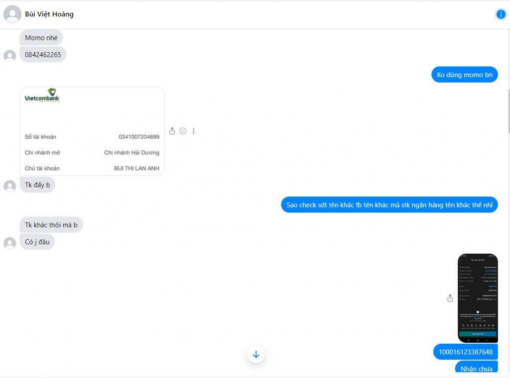 Preuves contre BUI THI LAN ANH