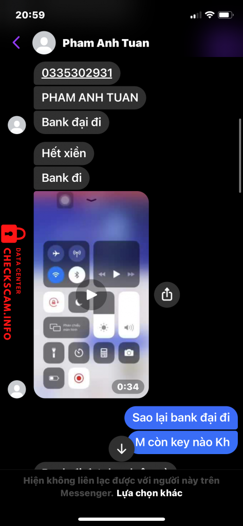 Preuves contre Phạm Anh Tuấn