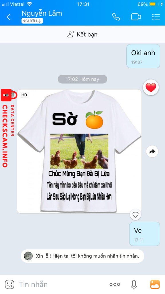 Preuves contre NGUYEN VAN LAM