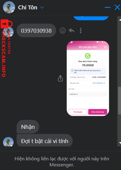 Preuves contre Trần Tuấn