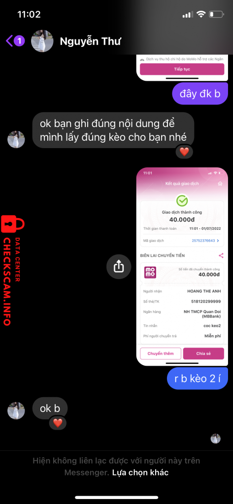 Preuves contre Hoang The Anh