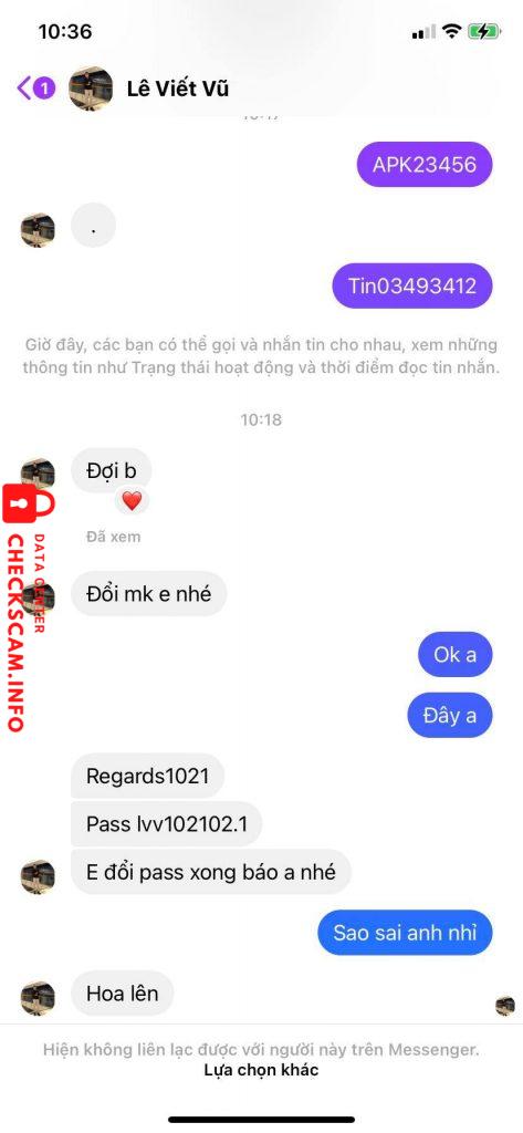Preuves contre LÊ VIẾT VŨ