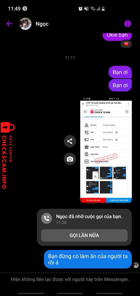 Preuves contre VÕ QUỐC QUẢNG
