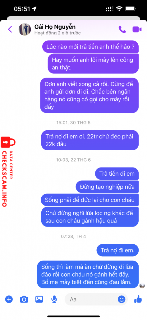 Preuves contre NGUYEN THI HAO