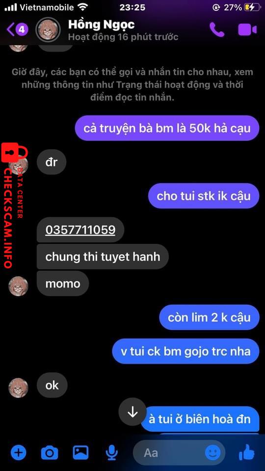 Preuves contre CHUNG THỊ TUYẾT HẠNH