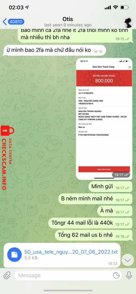 Preuves contre Nguyen trong hoang