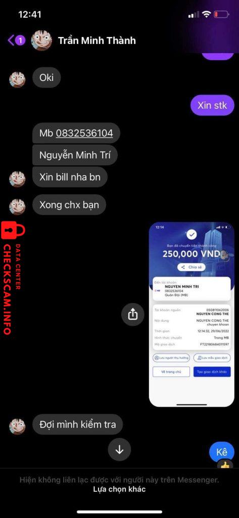 Preuves contre Nguyen minh tri