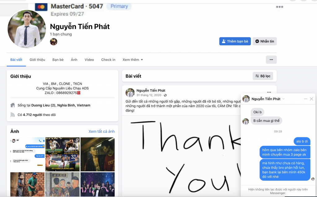 Preuves contre NGUYỄN TIẾN PHÁT