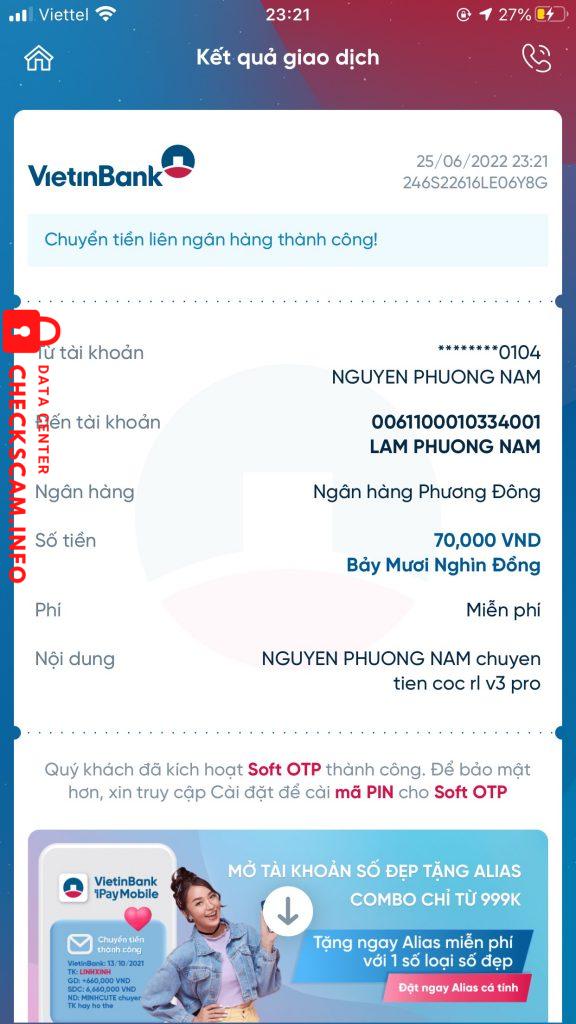 Preuves contre Lâm phương nam