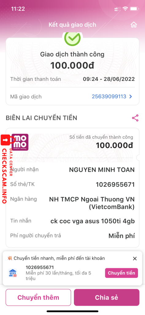 Preuves contre Nguyễn minh toàn